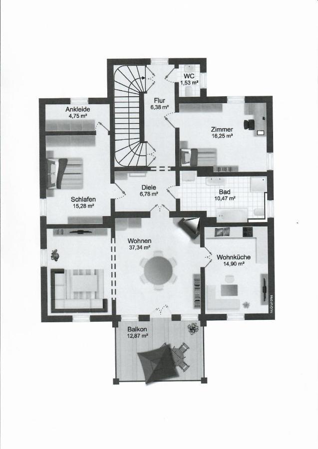 Appartement Helle Terrassenwohnung In Traumlage Von *